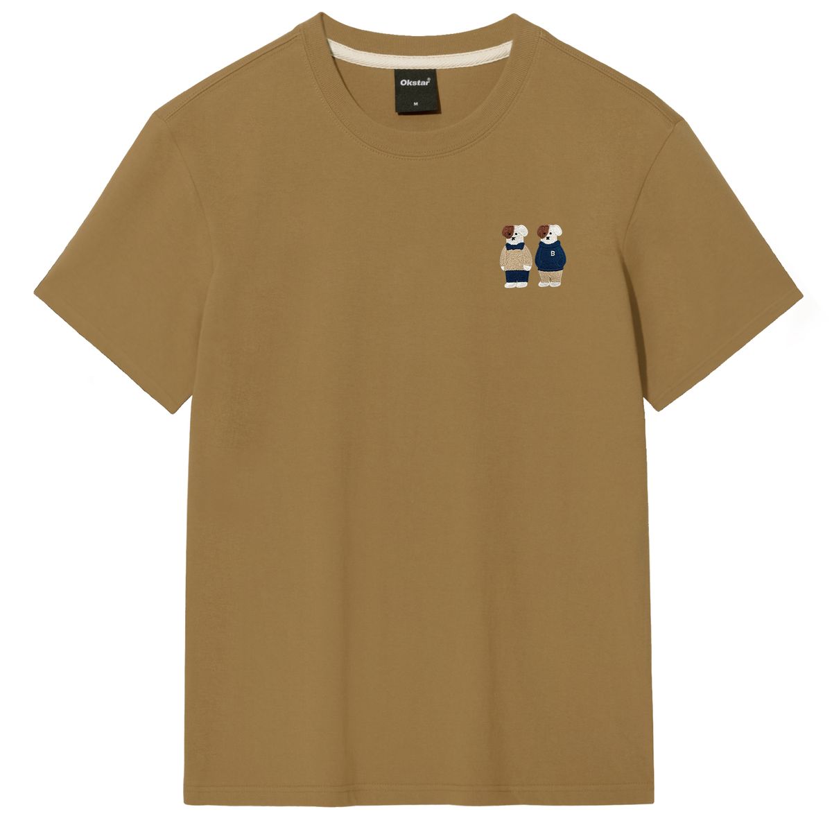 옥스타(OKSTAR) 미니미 프렌즈 브로독 자수 반팔티