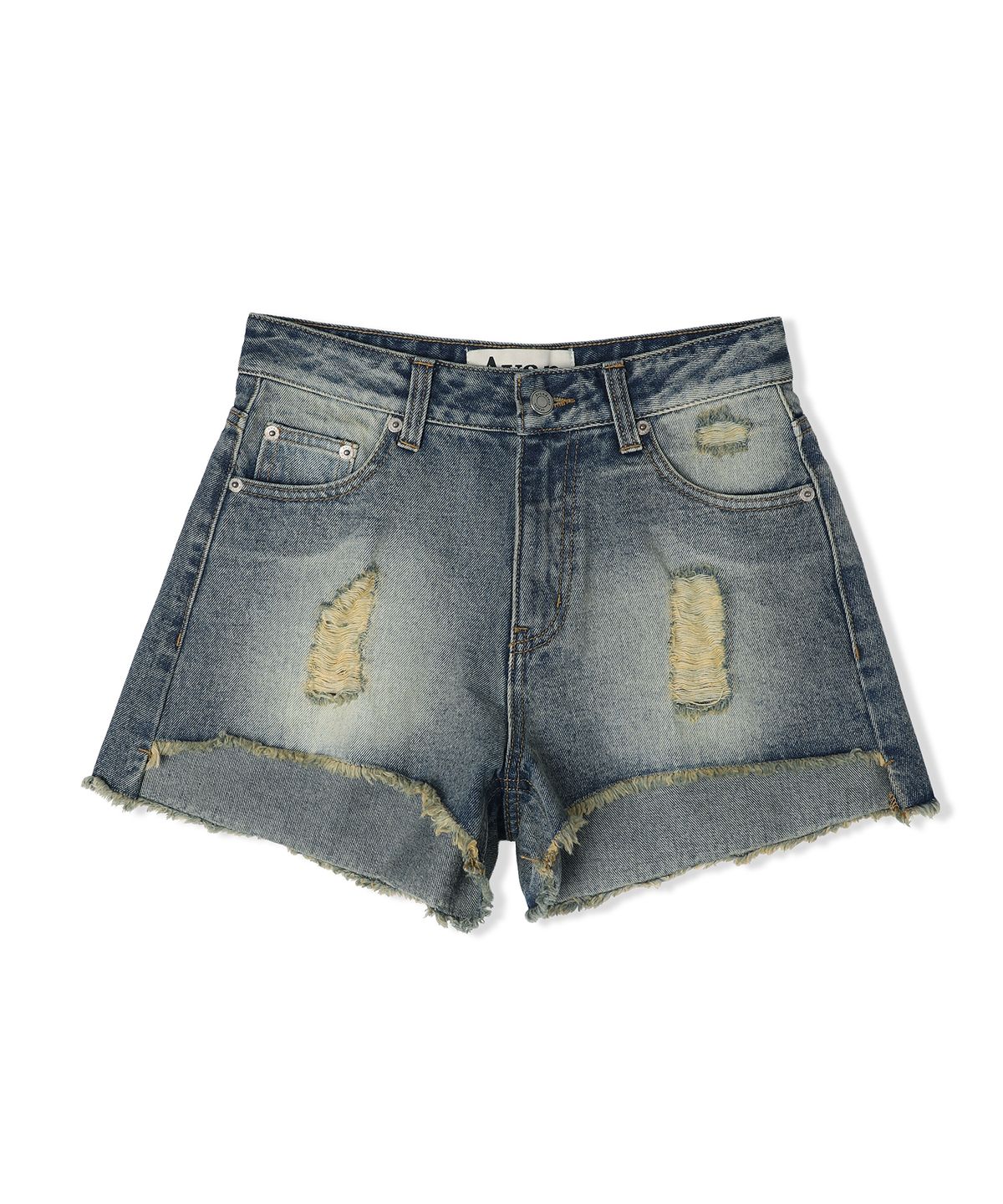 어반드레스(AVANDRESS) Rough Damage Denim Shorts - 2COL