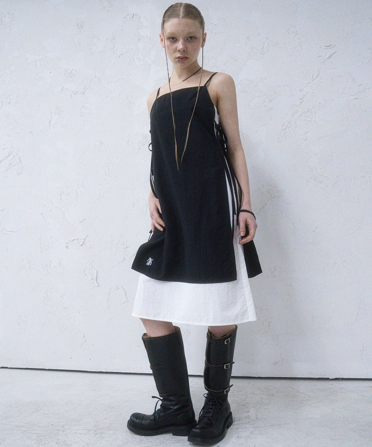 어반드레스(AVANDRESS) Apron Taslan Layered Dress - 3COL