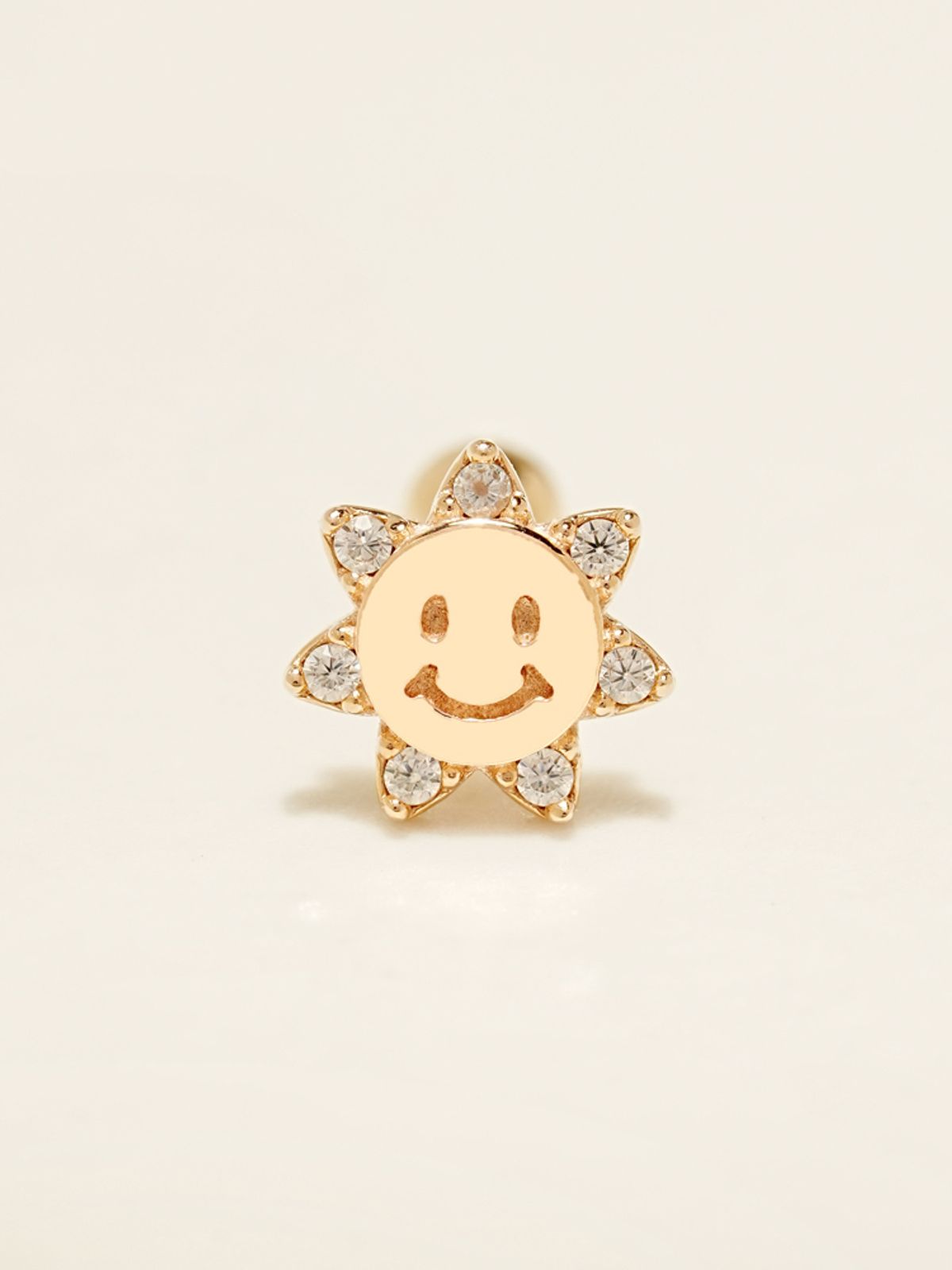 미니멀피어싱(MINIMALPIERCING) 14K 스마일 선 피어싱 귀걸이