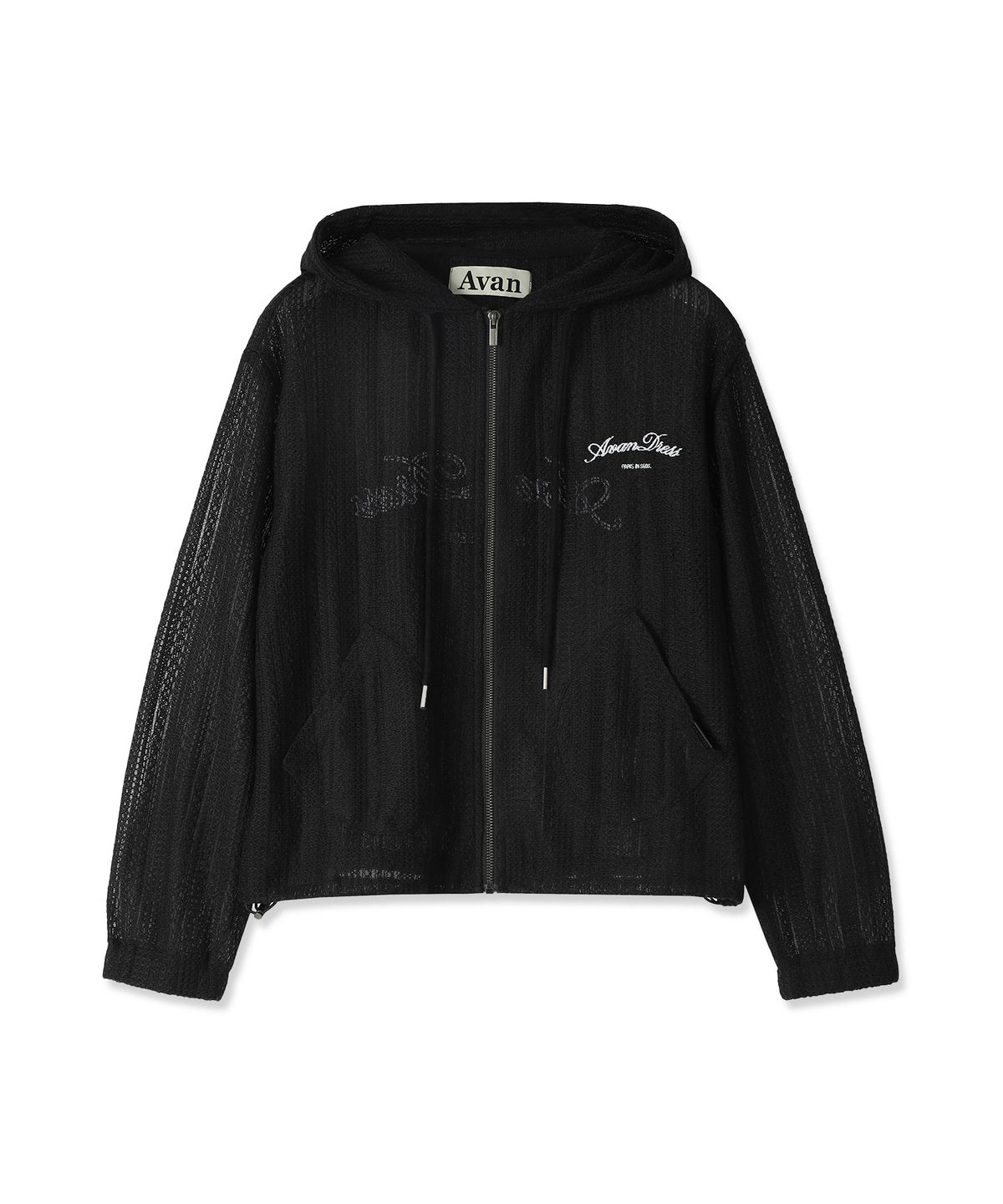 어반드레스(AVANDRESS) Net Lacy Hood Zip-up - 2COL