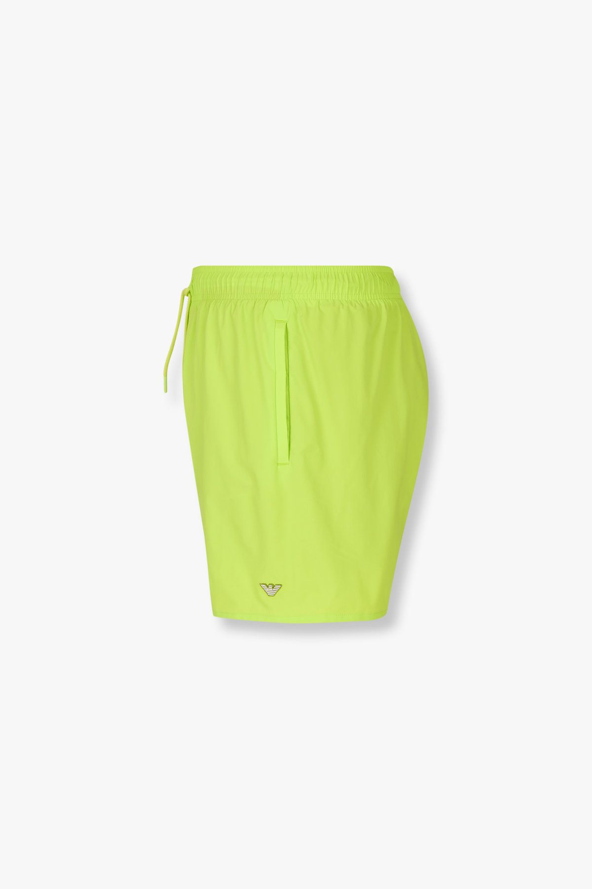 엠포리오 아르마니 언더웨어(EMPORIO ARMANI UNDERWEAR) 남성 로고 패치 밴딩 스윔 쇼츠 _라임 0815121009