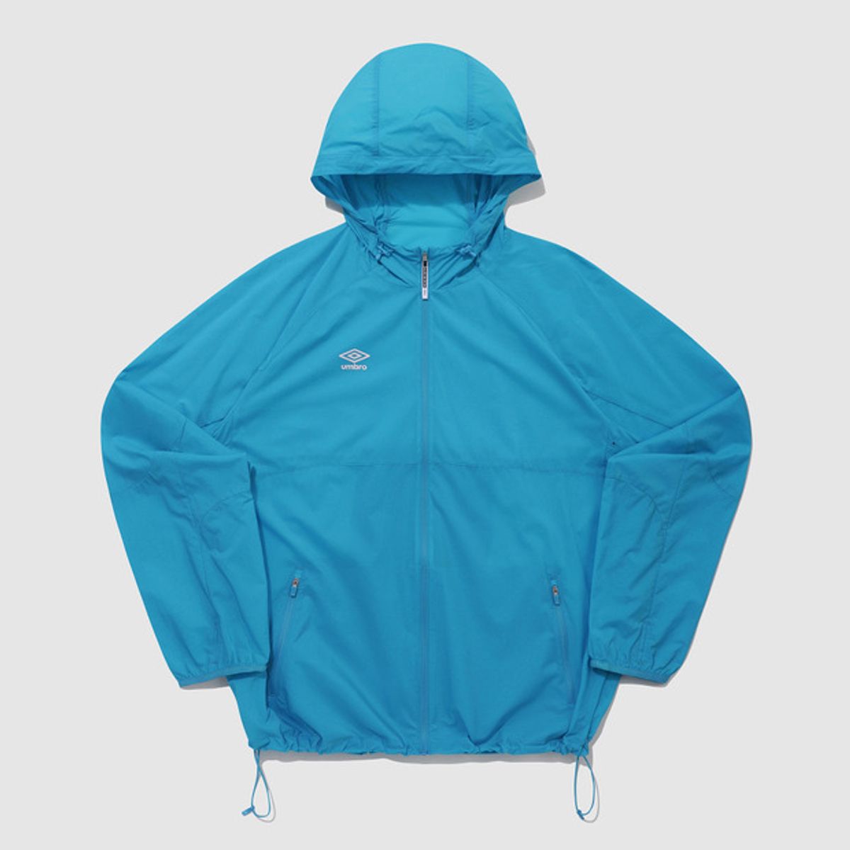 엄브로(UMBRO) [패커블] 셔틀런 초경량 후드형 바람막이 집업 자켓 블루(UQ221SJK51)