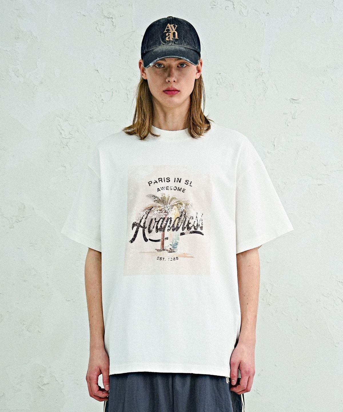 어반드레스(AVANDRESS) Palm Tree T-shirt - 2COL