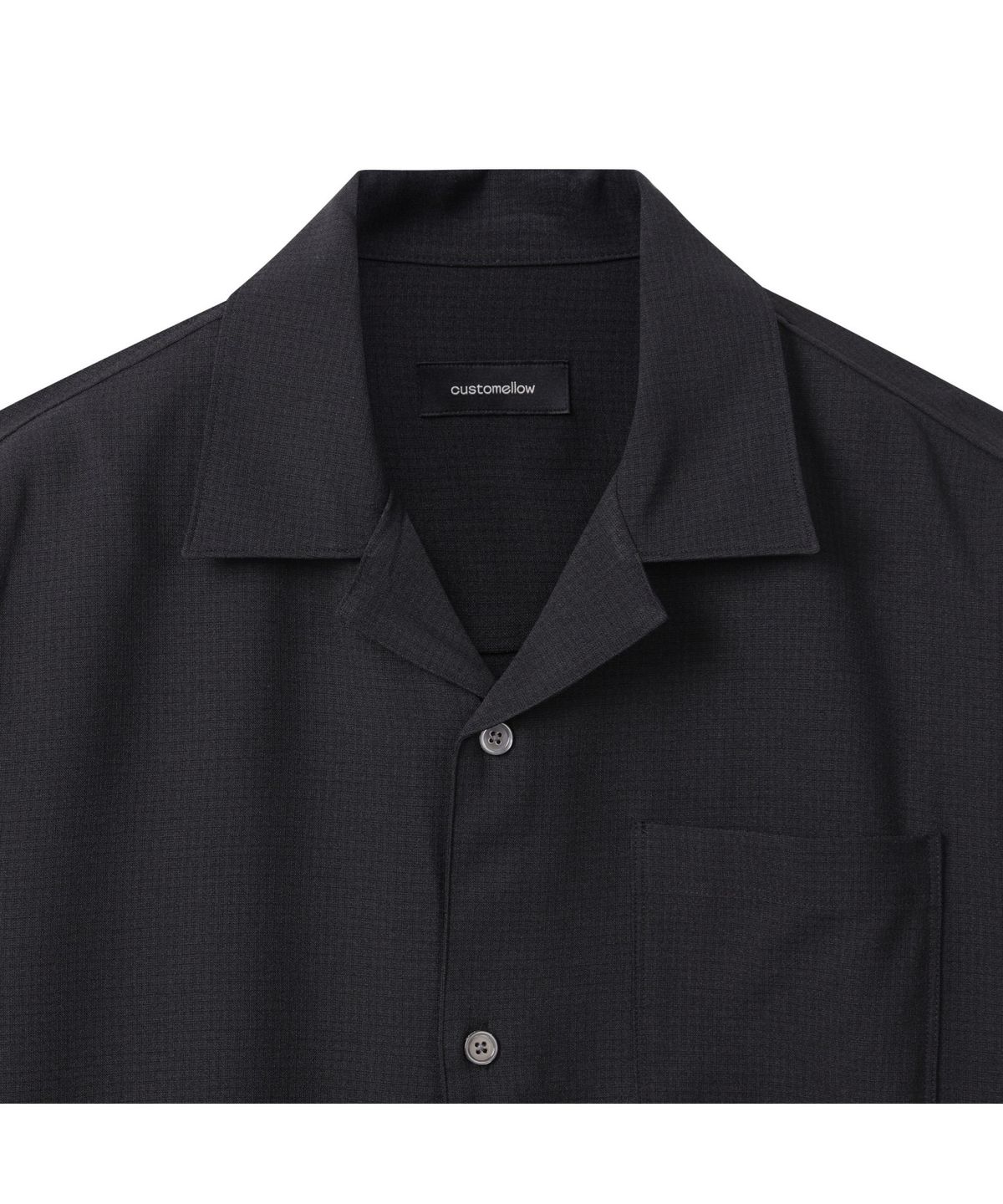 커스텀멜로우(CUSTOMELLOW) Regular Mesh Fabric Half Shirt CWSAM25312BKX