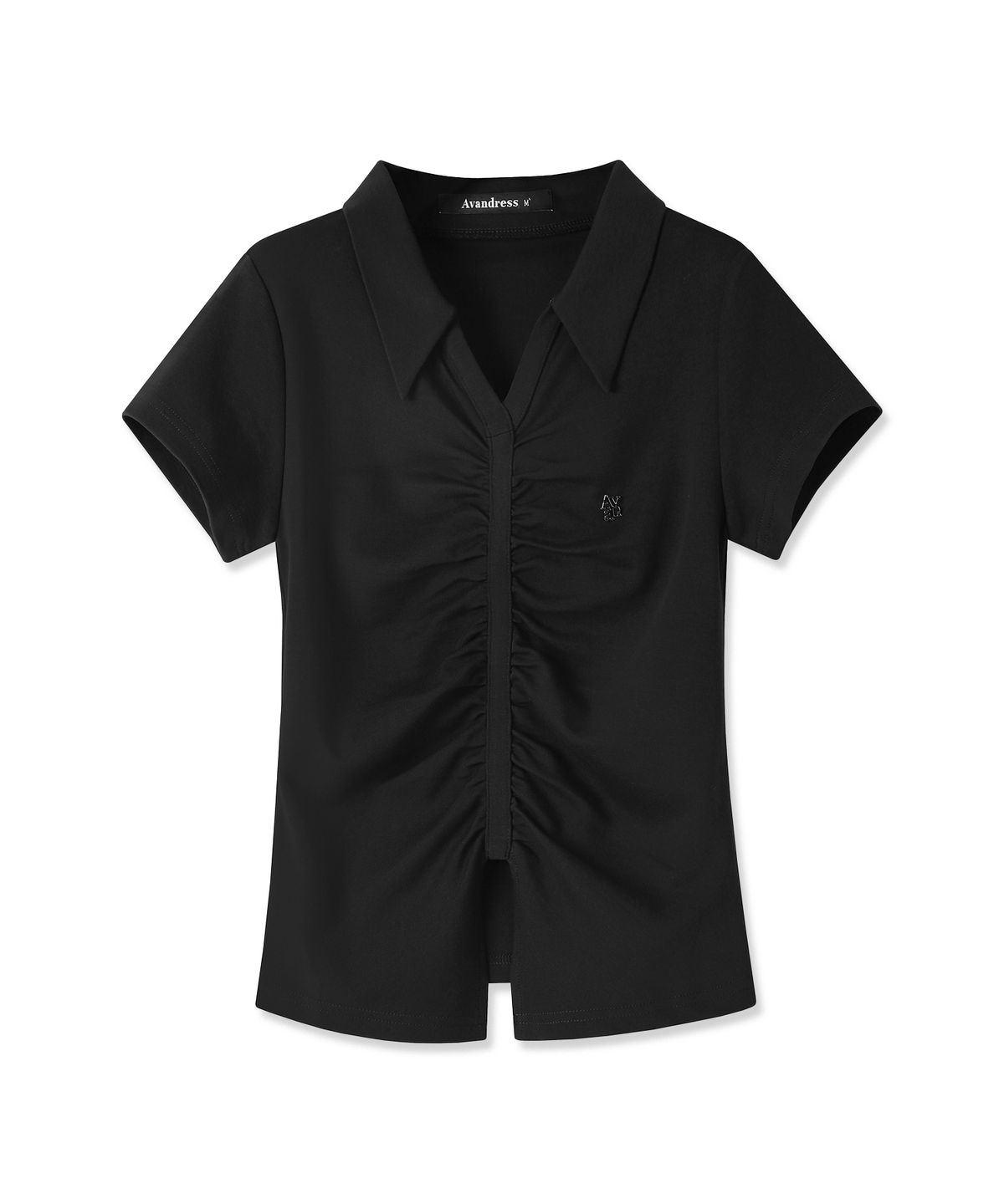 어반드레스(AVANDRESS) V Shirring Collar Tee - 4COL