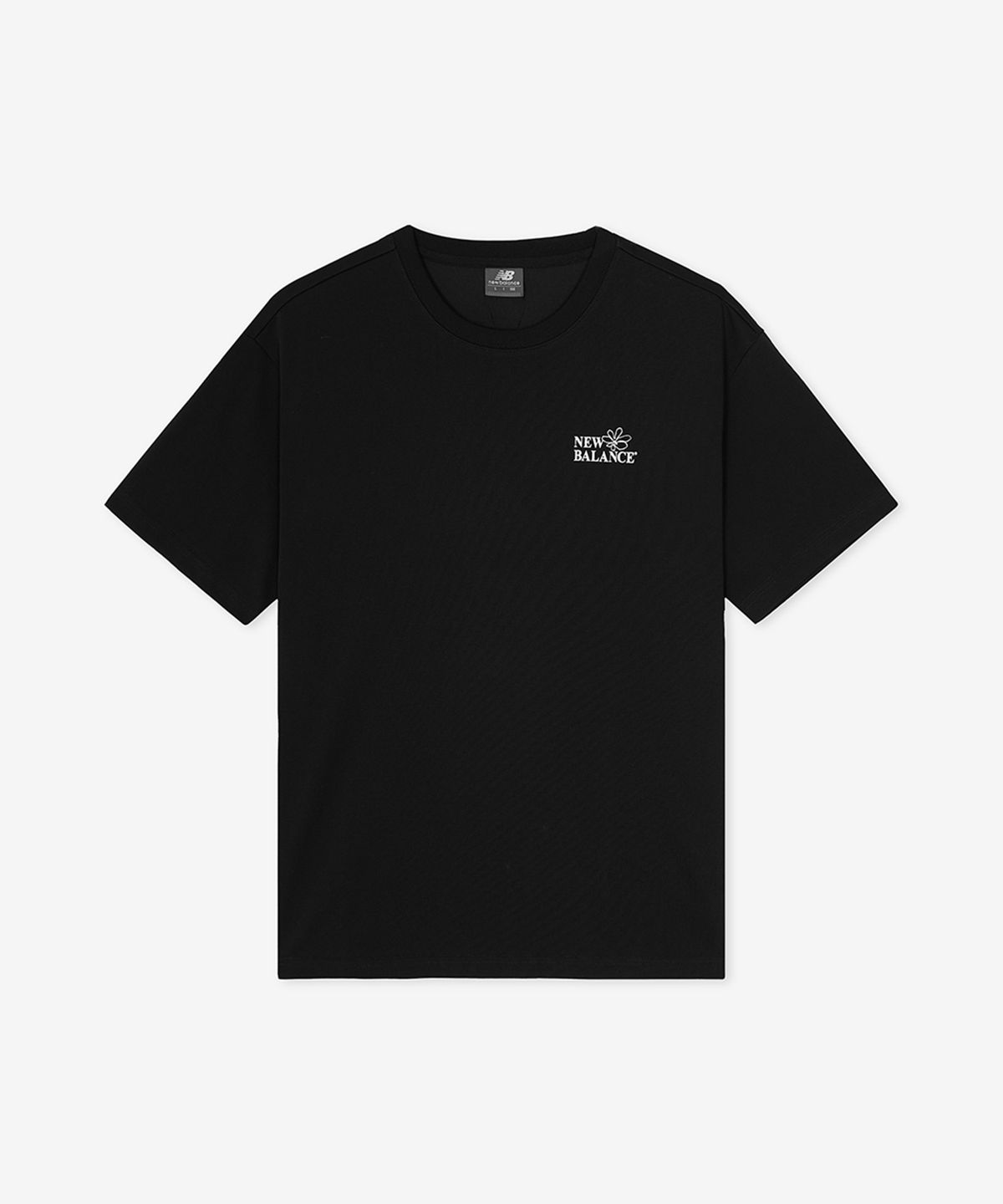 뉴발란스(NEW BALANCE) NBNEGCO204 / UNI 플라워 일러스트 반팔티 (BLACK)