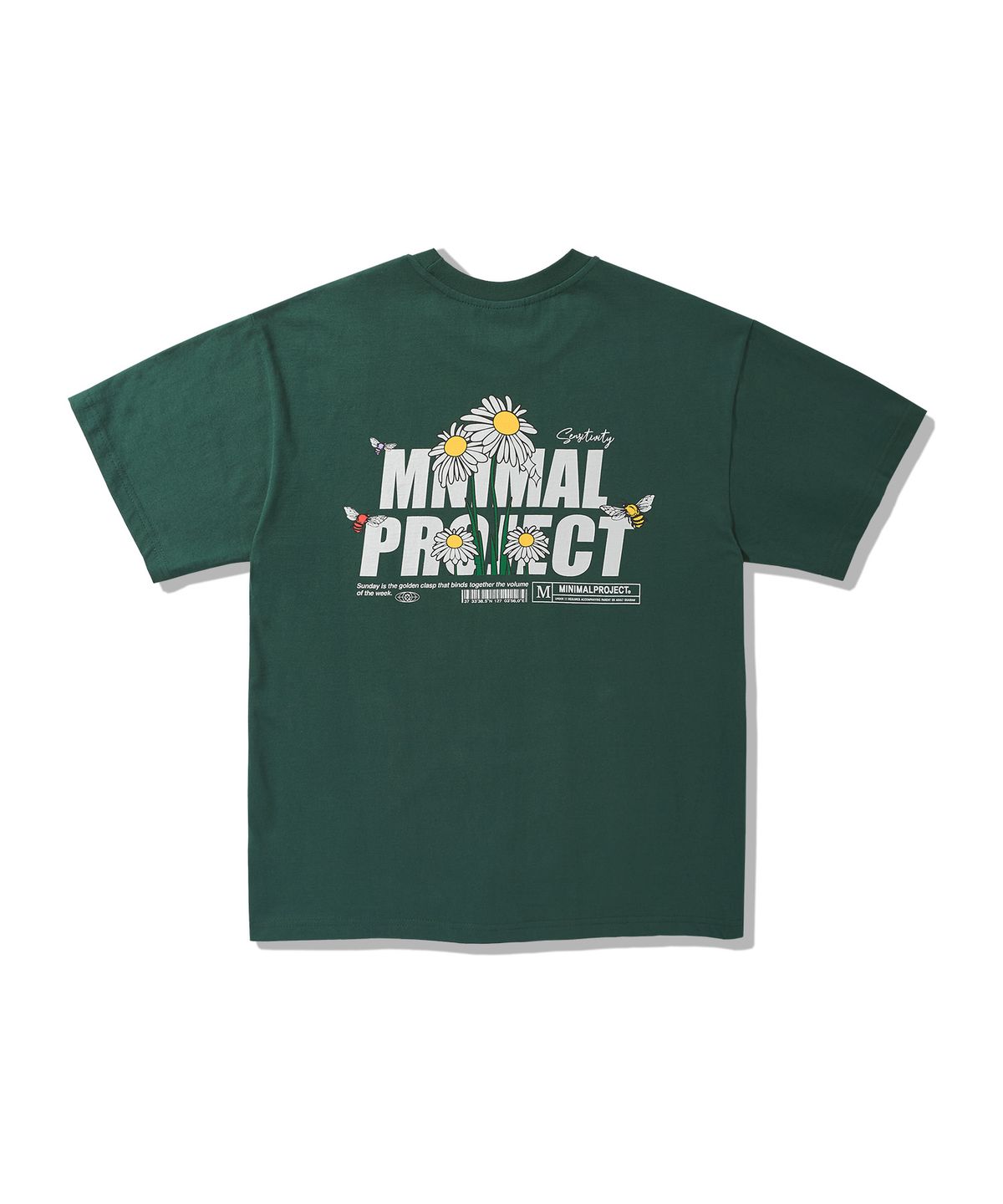 미니멀프로젝트(MINIMALPROJECT) 데이지 플라워 반팔티셔츠 MST168 [GREEN]