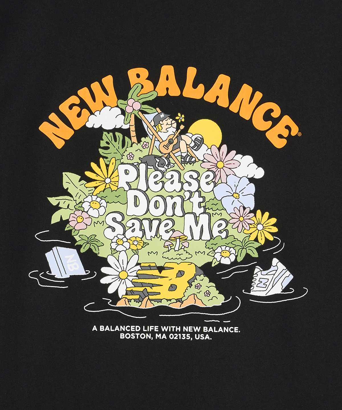 뉴발란스(NEW BALANCE) NBNGGCO213 / UNI NB BOY 피크닉 페스티벌 나시티 (BLACK)