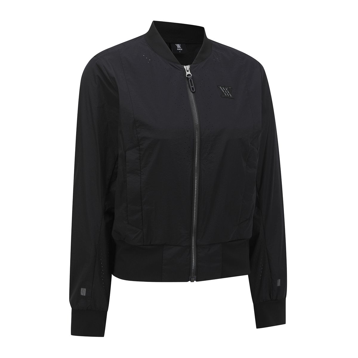 어뉴골프(ANEW GOLF) WOMEN SM BLACK FINISH MA-1 JACKET_BK