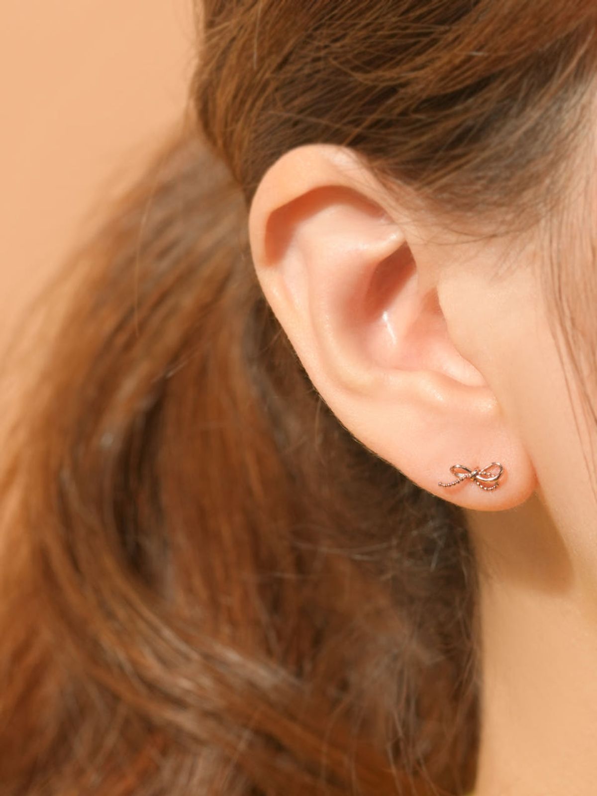 미니멀피어싱(MINIMALPIERCING) 14K 테일 리본 피어싱 귀걸이