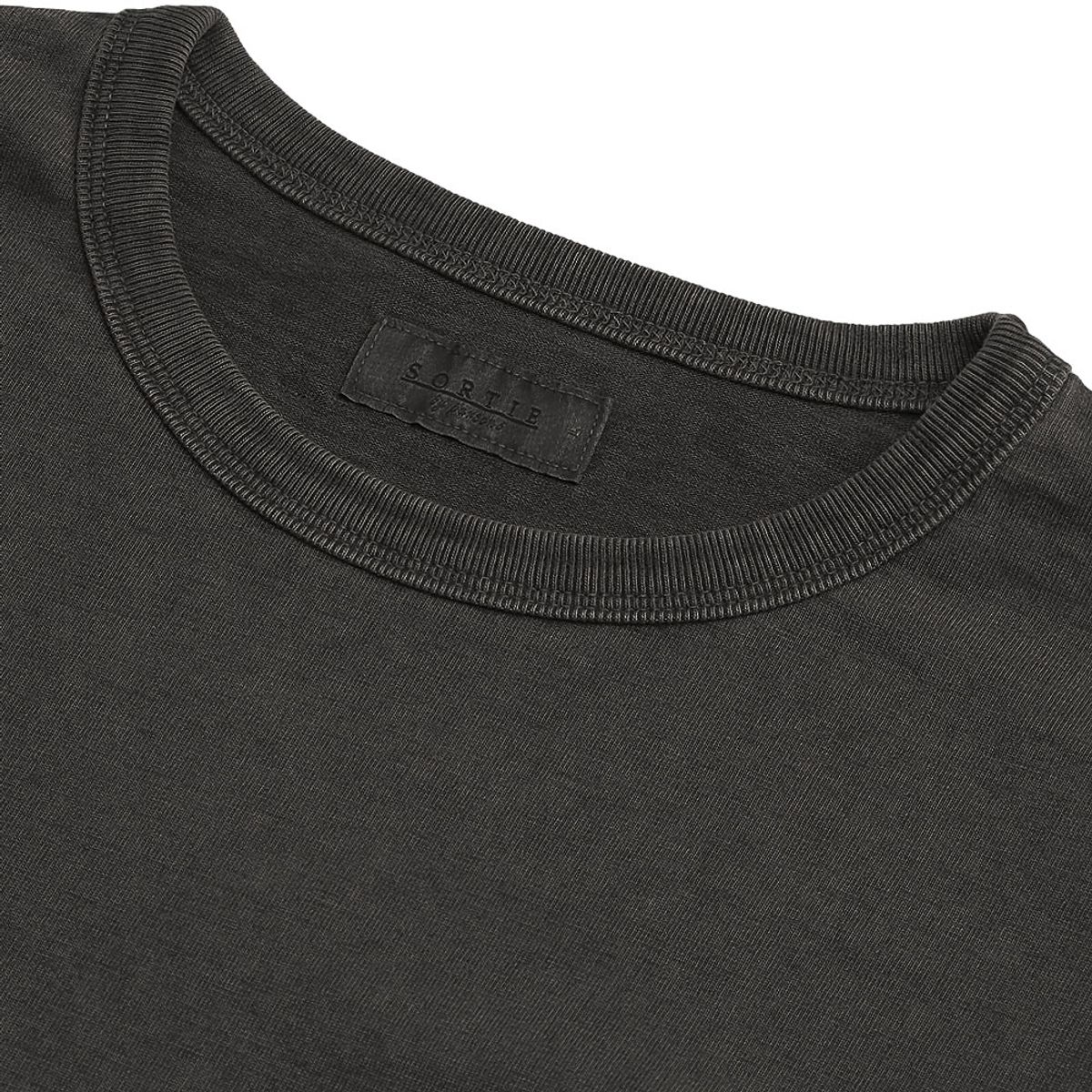 솔티(SORTIE) Pigment Long Sleeve Poket T-Shirts (Dark Gray)