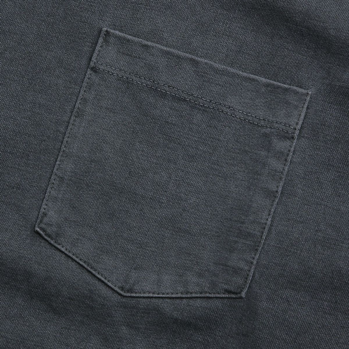 솔티(SORTIE) Pigment Long Sleeve Poket T-Shirts (Blue)