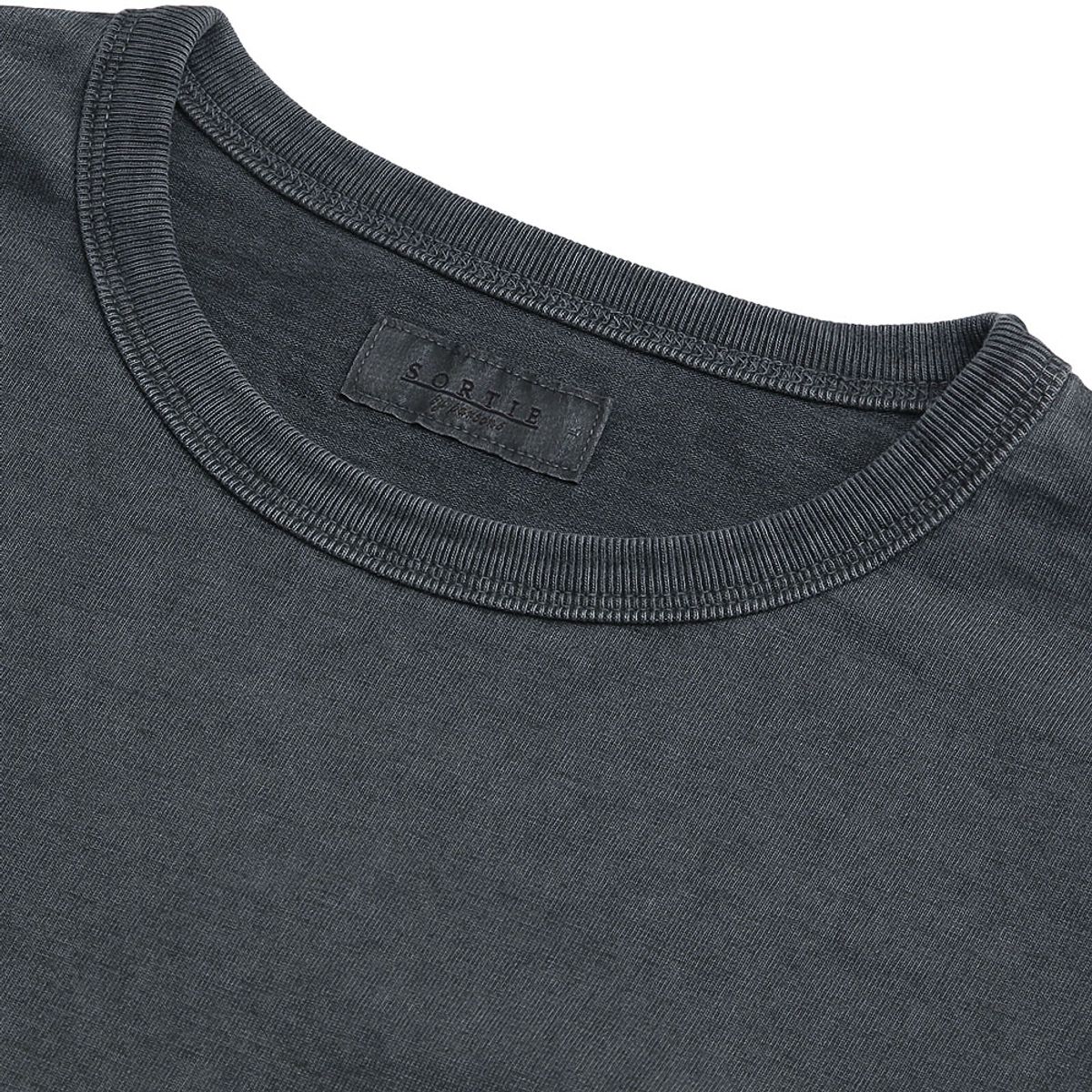 솔티(SORTIE) Pigment Long Sleeve Poket T-Shirts (Blue)
