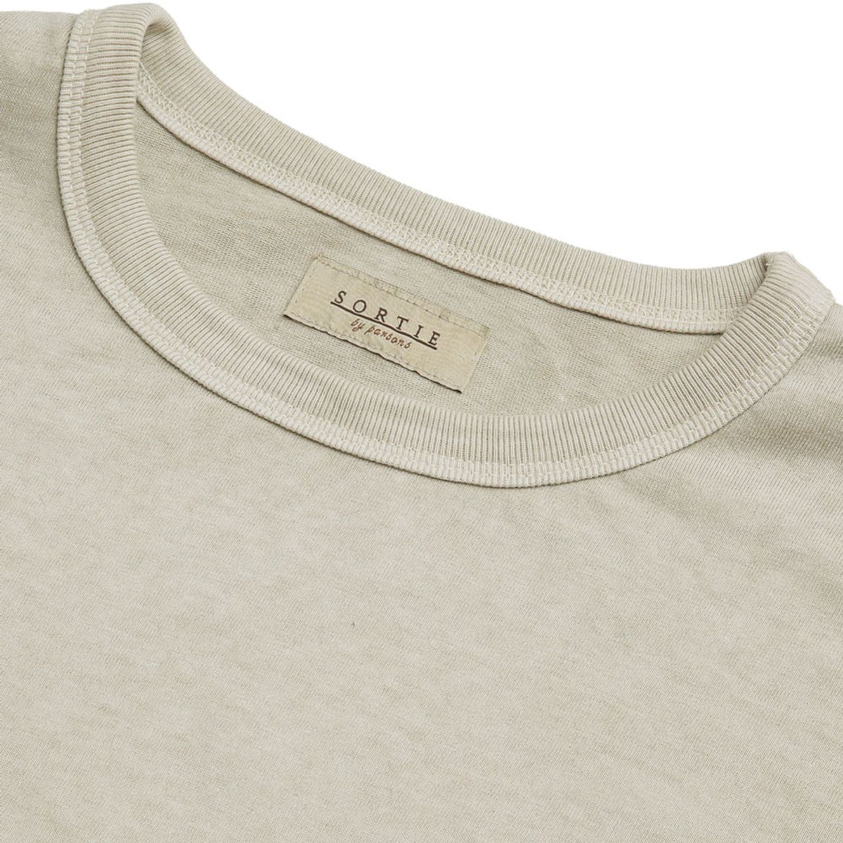 솔티(SORTIE) Pigment Long Sleeve Poket T-Shirts (Oatmeal)