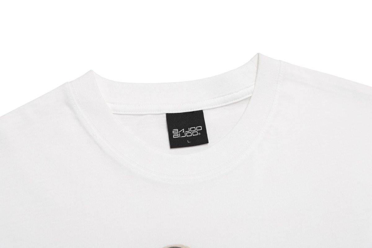 바쥬비쥬(BAJOO BIJOO) DJING POSTER T-SHIRT [WHITE]