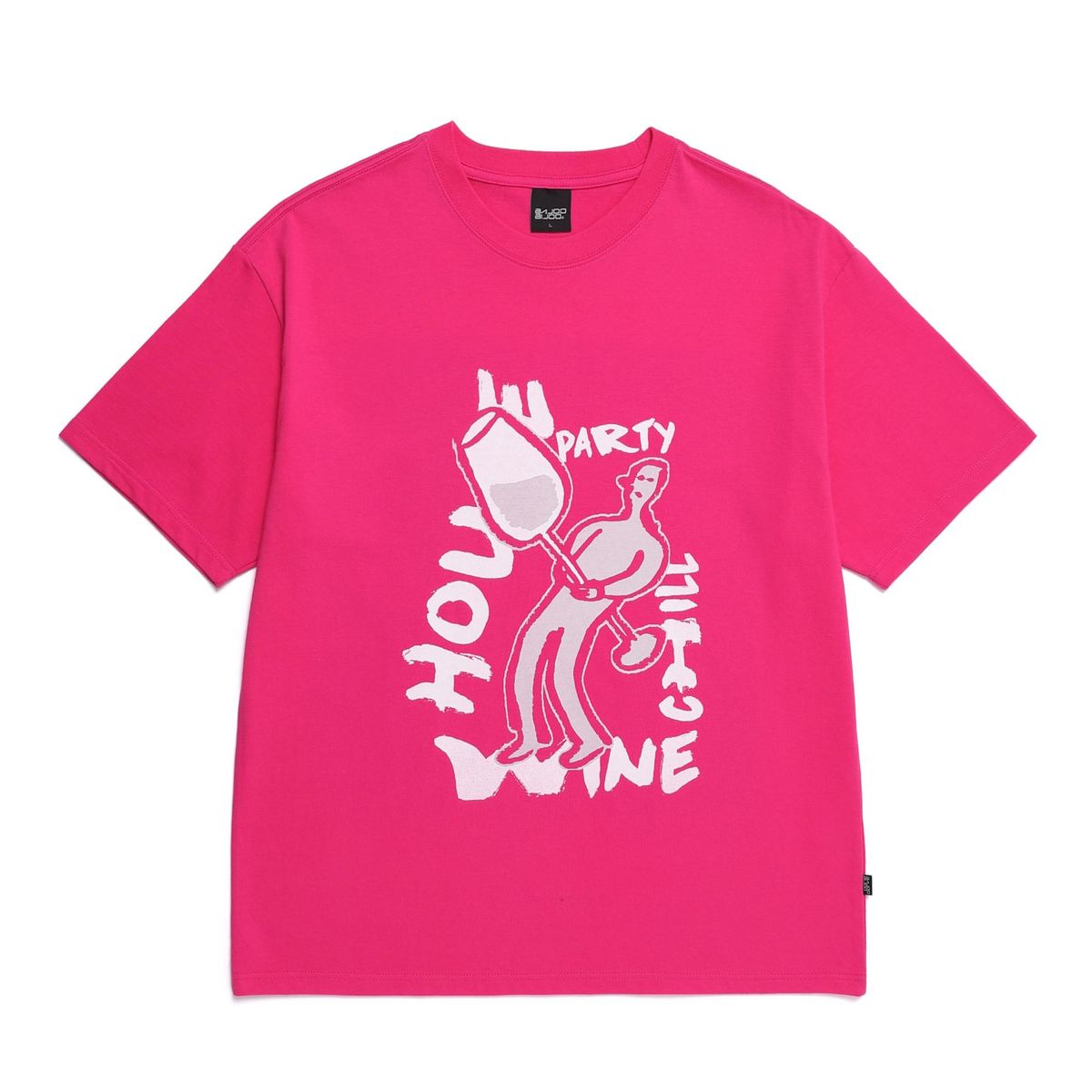바쥬비쥬(BAJOO BIJOO) WINE PERSON T-SHIRT [MAGENTA]