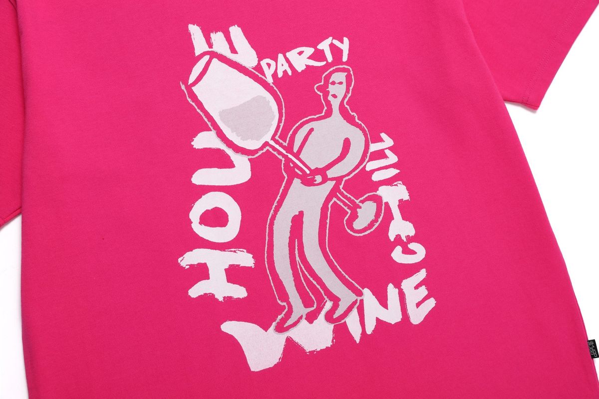 바쥬비쥬(BAJOO BIJOO) WINE PERSON T-SHIRT [MAGENTA]