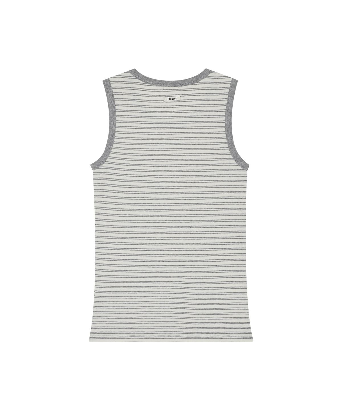 피알씨에스에스(PRCSS) Two Stripe Sleeveless - Melange Grey