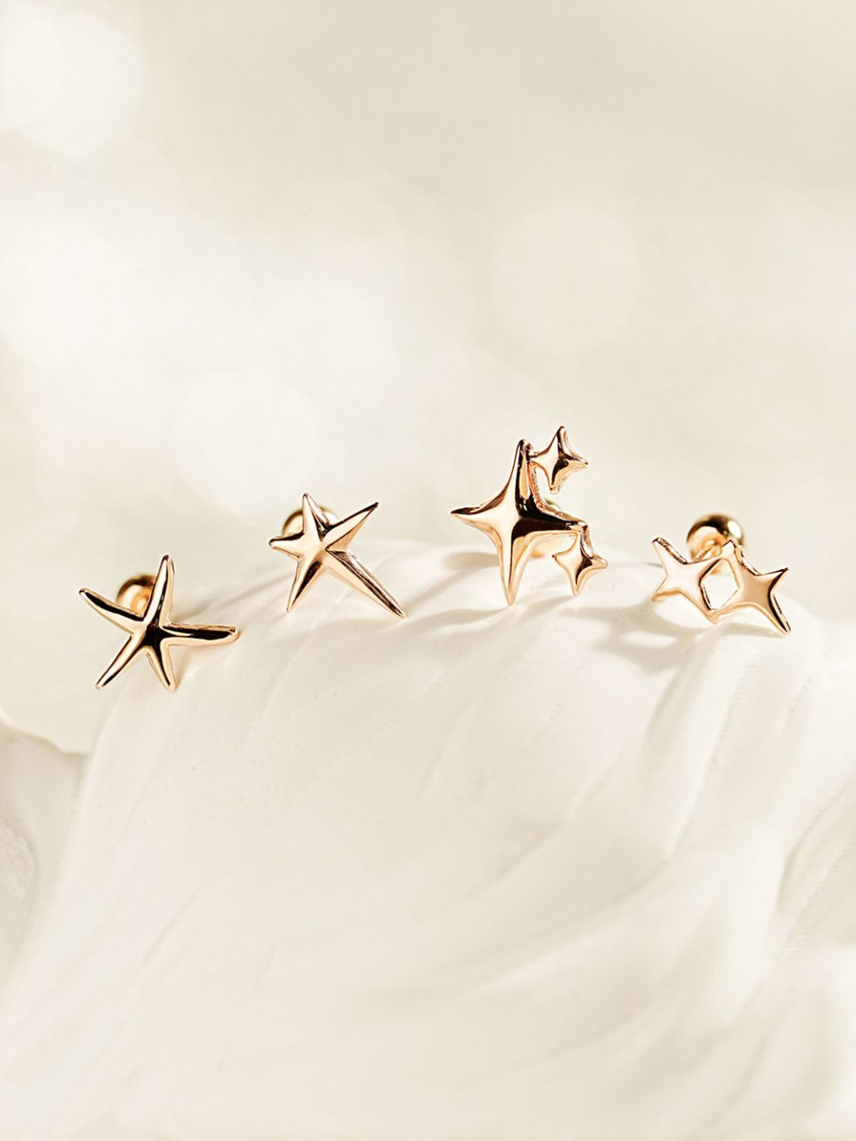 미니멀피어싱(MINIMALPIERCING) 14K 트윙클 스타 피어싱 귀걸이