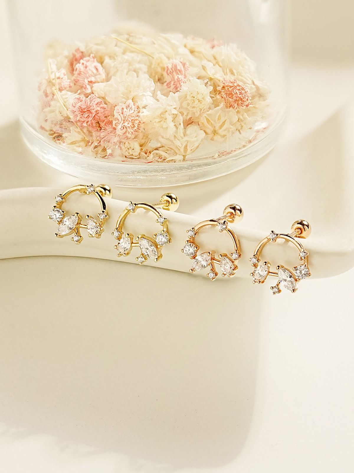 미니멀피어싱(MINIMALPIERCING) 14K 스노우벨 피어싱 귀걸이