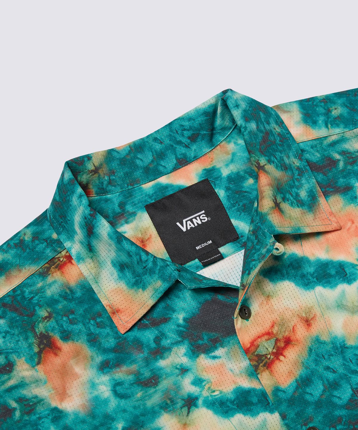 반스(VANS) TDC 남성 오픈 카라 반소매셔츠 - 스포팅그린 / VN000P08F231