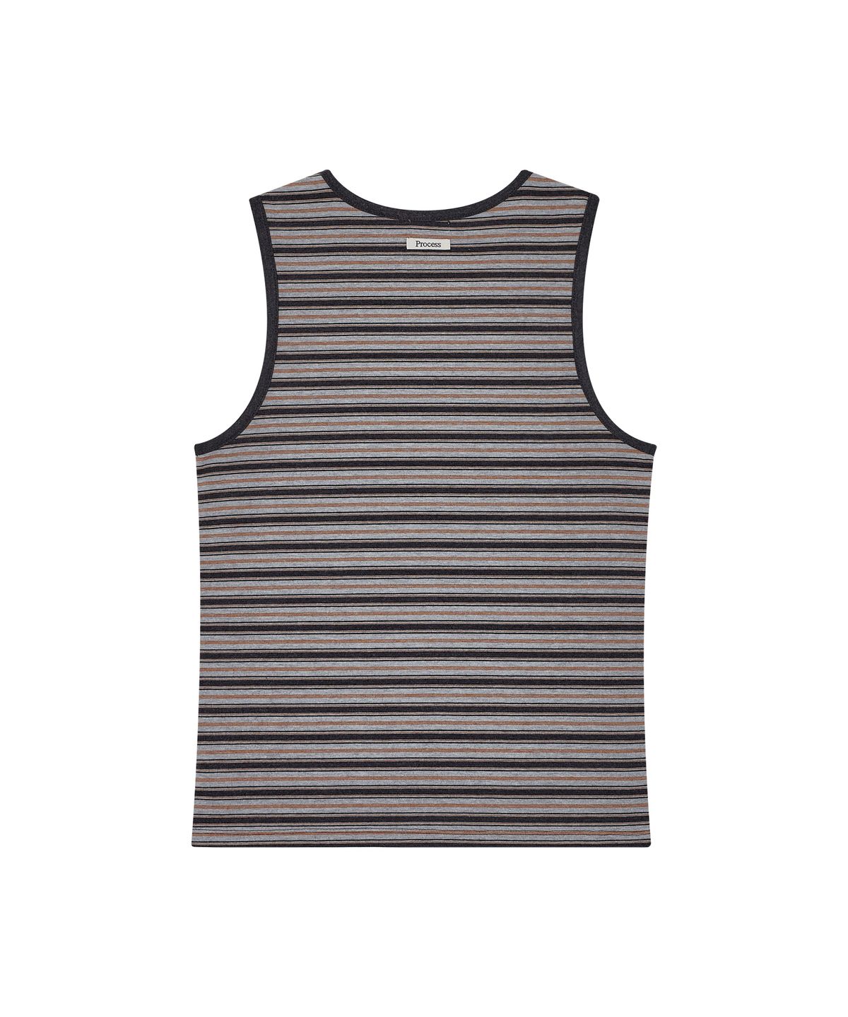 프로세스(PROCESS) [2 Size] Multi Stripe Sleeveless - Brown