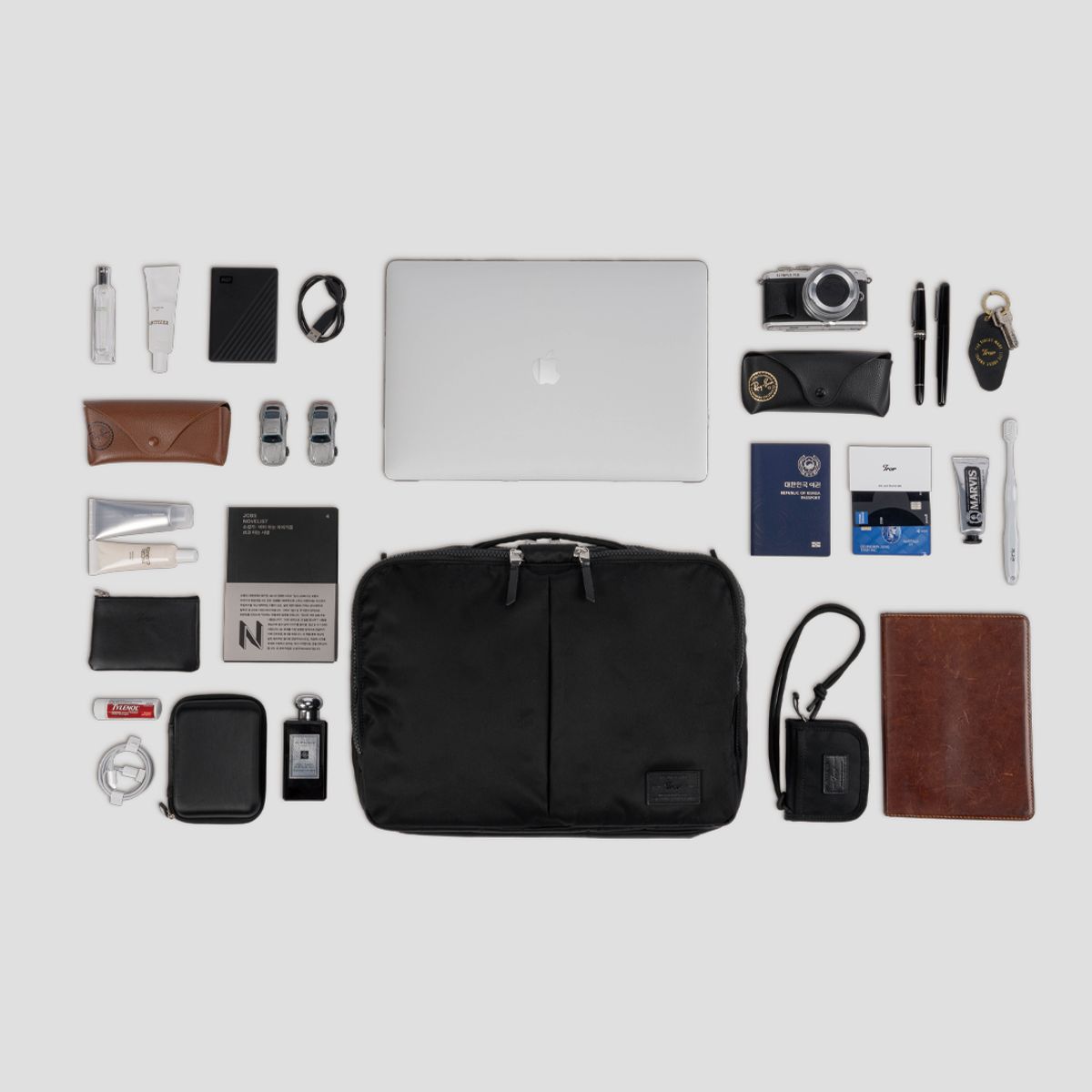 티알브이알(TRVR) Staple Travel Brief M Black