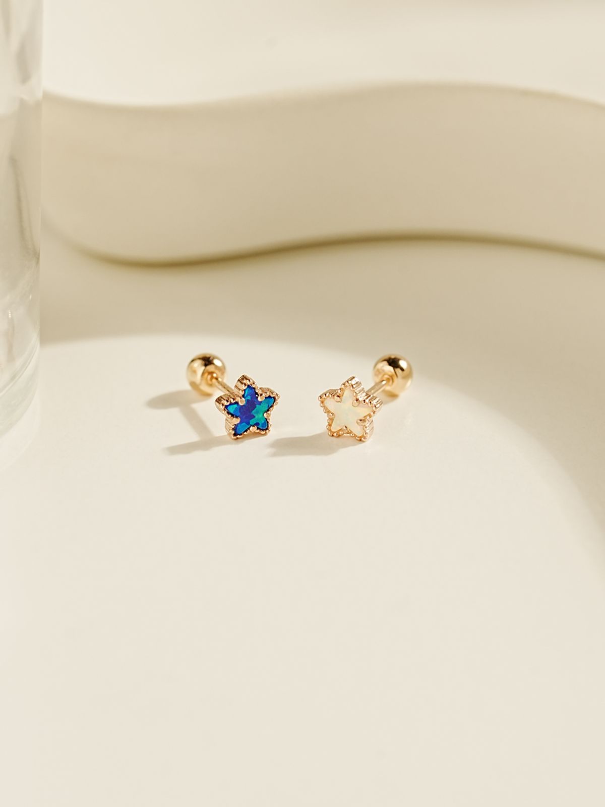 미니멀피어싱(MINIMALPIERCING) 14K 오아시스 스타 피어싱 귀걸이