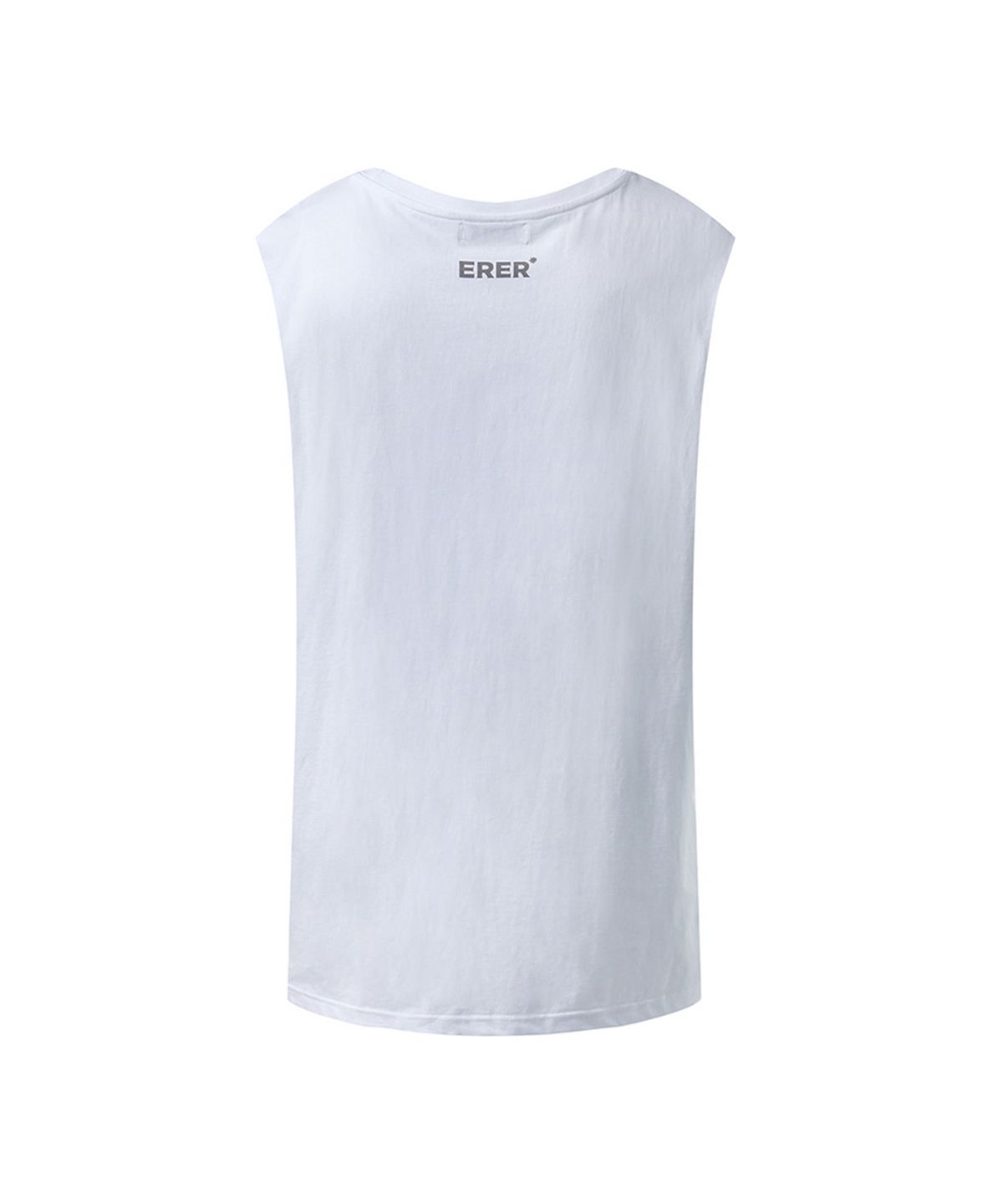 에르에르(ERER) Men Cutting tank top White