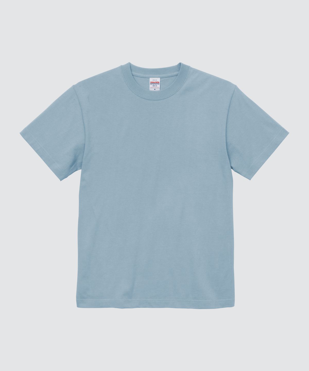 유나이티드 애슬(UNITED ATHLE) 베이직 무지 반팔 티셔츠_바닐라 화이트