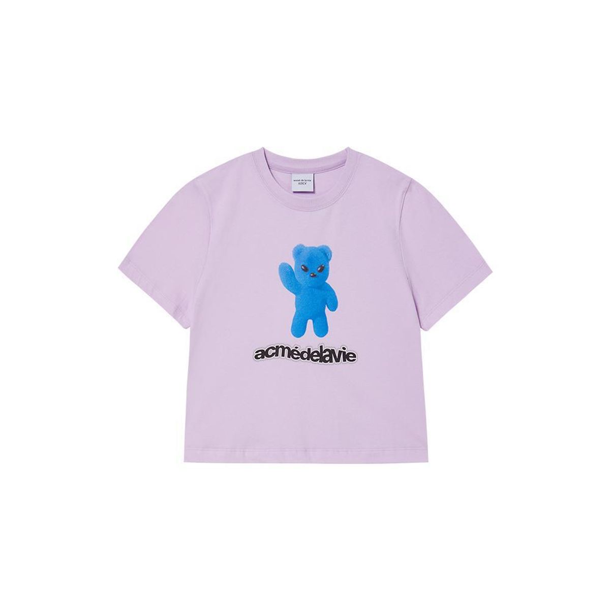 아크메드라비(ACME DE LA VIE) ALIEN BEAR CROP SHORT SLEEVE T-SHIRT (4COLOR)