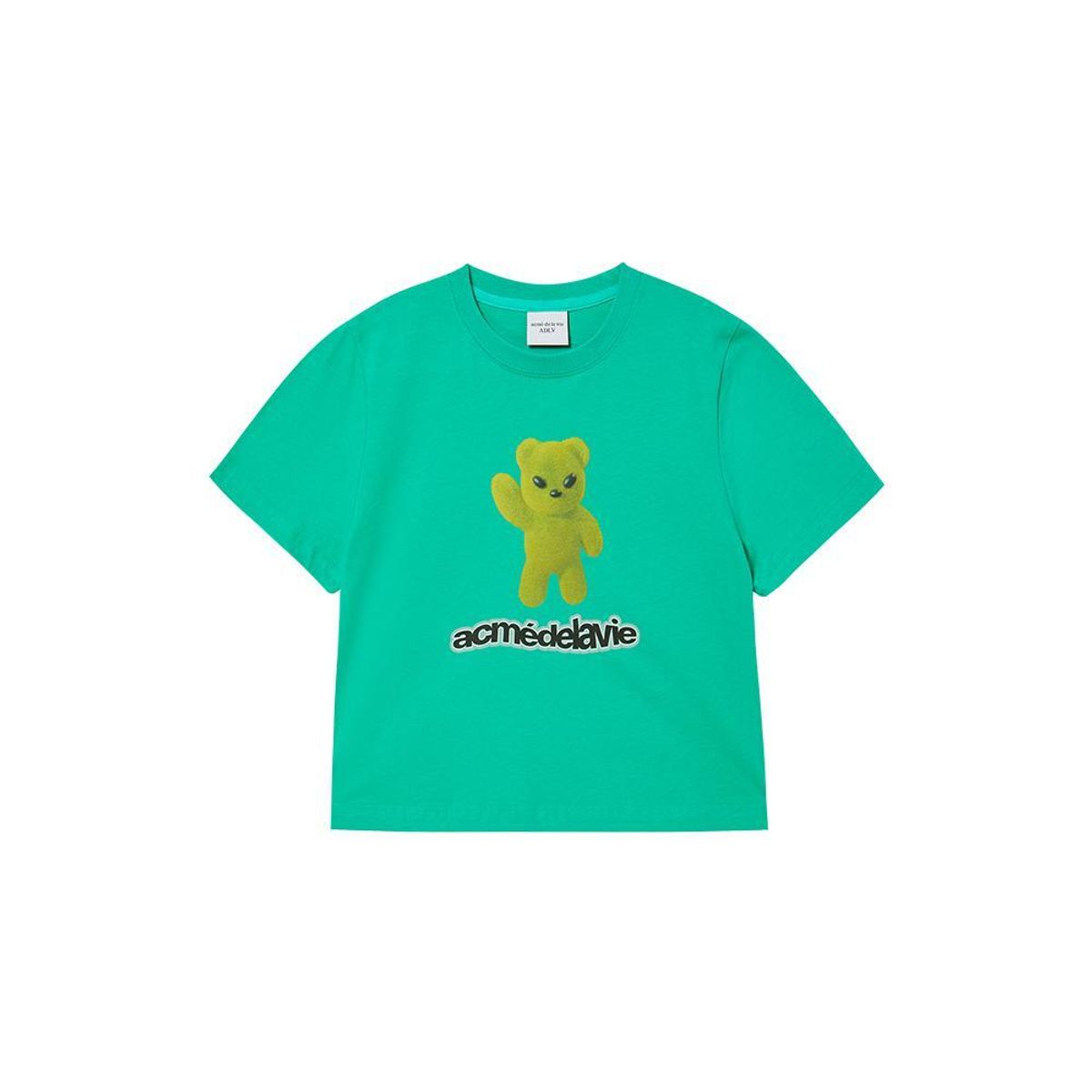 아크메드라비(ACME DE LA VIE) ALIEN BEAR CROP SHORT SLEEVE T-SHIRT (4COLOR)