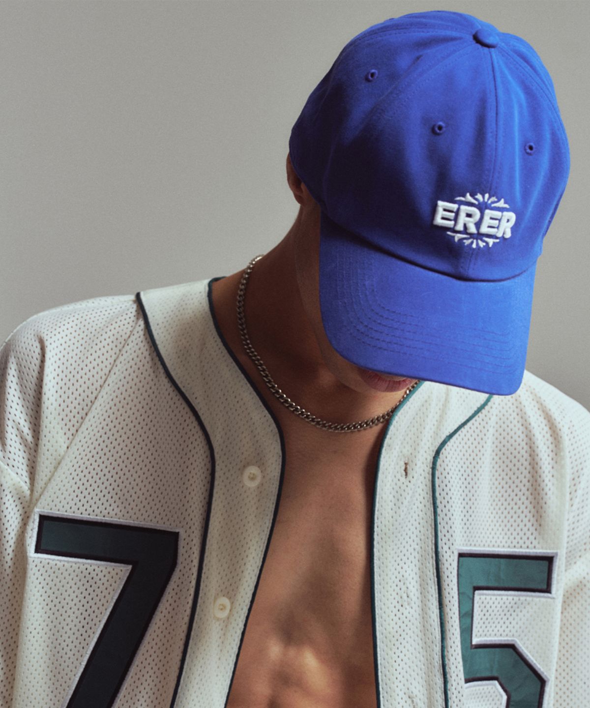 에르에르(ERER) Logo ball cap Blue