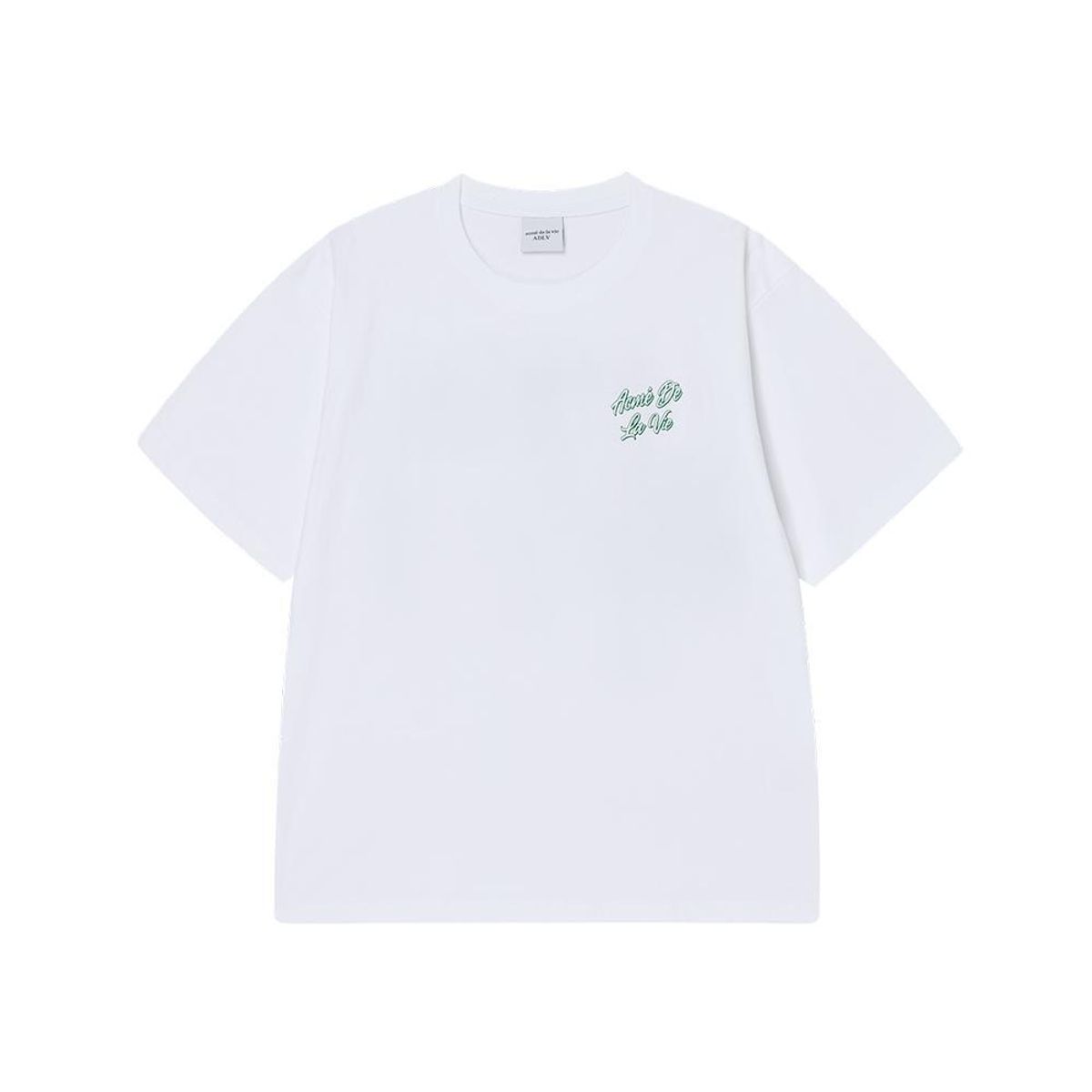 아크메드라비(ACME DE LA VIE) OUTLINE SCRIPT LOGO SHORT SLEEVE T-SHIRT (4COLOR)