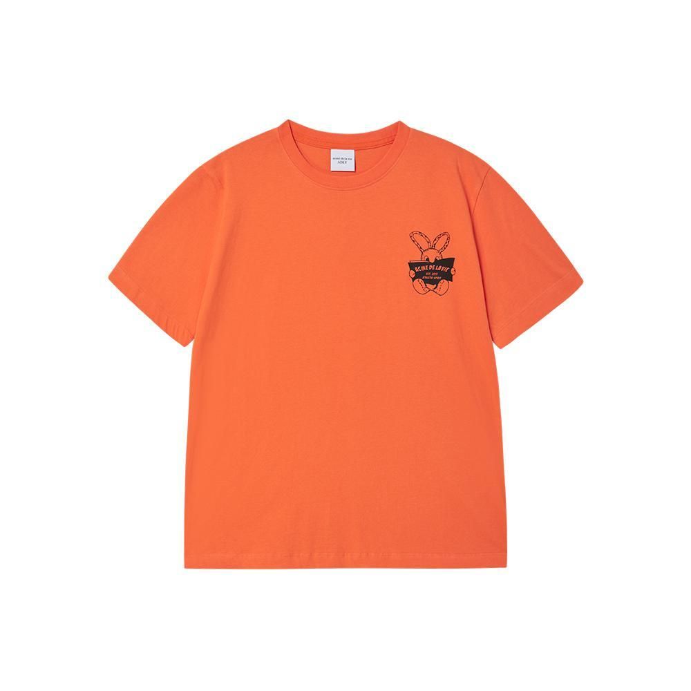 MUSINSA公式 | acmé de la vie NEWSPAPER RABBIT SHORT SLEEVE T