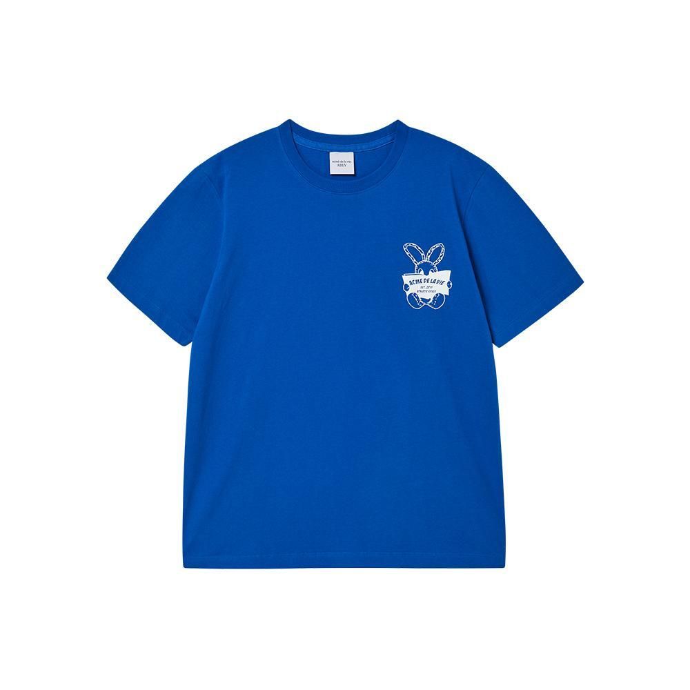 ADLV ♥ NEWSPAPER RABBIT SHORT SLEEVE T-SHIRT /追跡付 MUSINSA公式 | acmé de la vie NEWSPAPER RABBIT SHORT SLEEVE T
