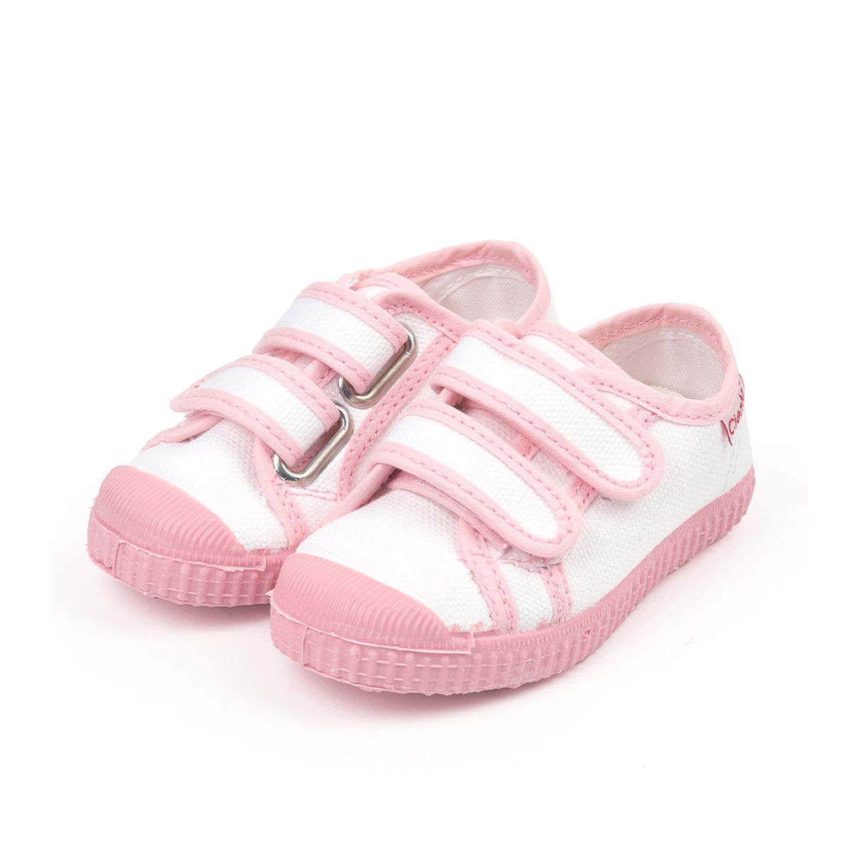 씨엔타 키즈(CIENTA KIDS) 바스켓 더블 벨크로 파리스 핑크화이트