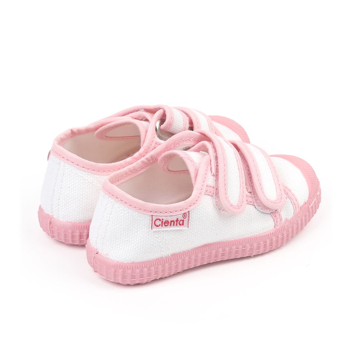 씨엔타 키즈(CIENTA KIDS) 바스켓 더블 벨크로 파리스 핑크화이트