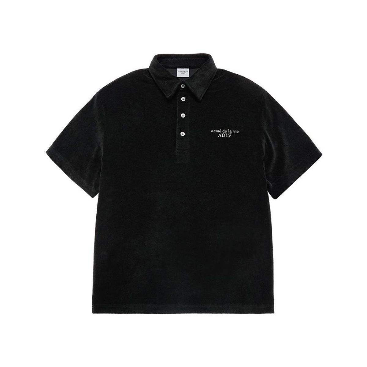 아크메드라비(ACME DE LA VIE) TERRY LOGO EMBO COLLAR SHORT SLEEVE T-SHIRT (2COLOR)
