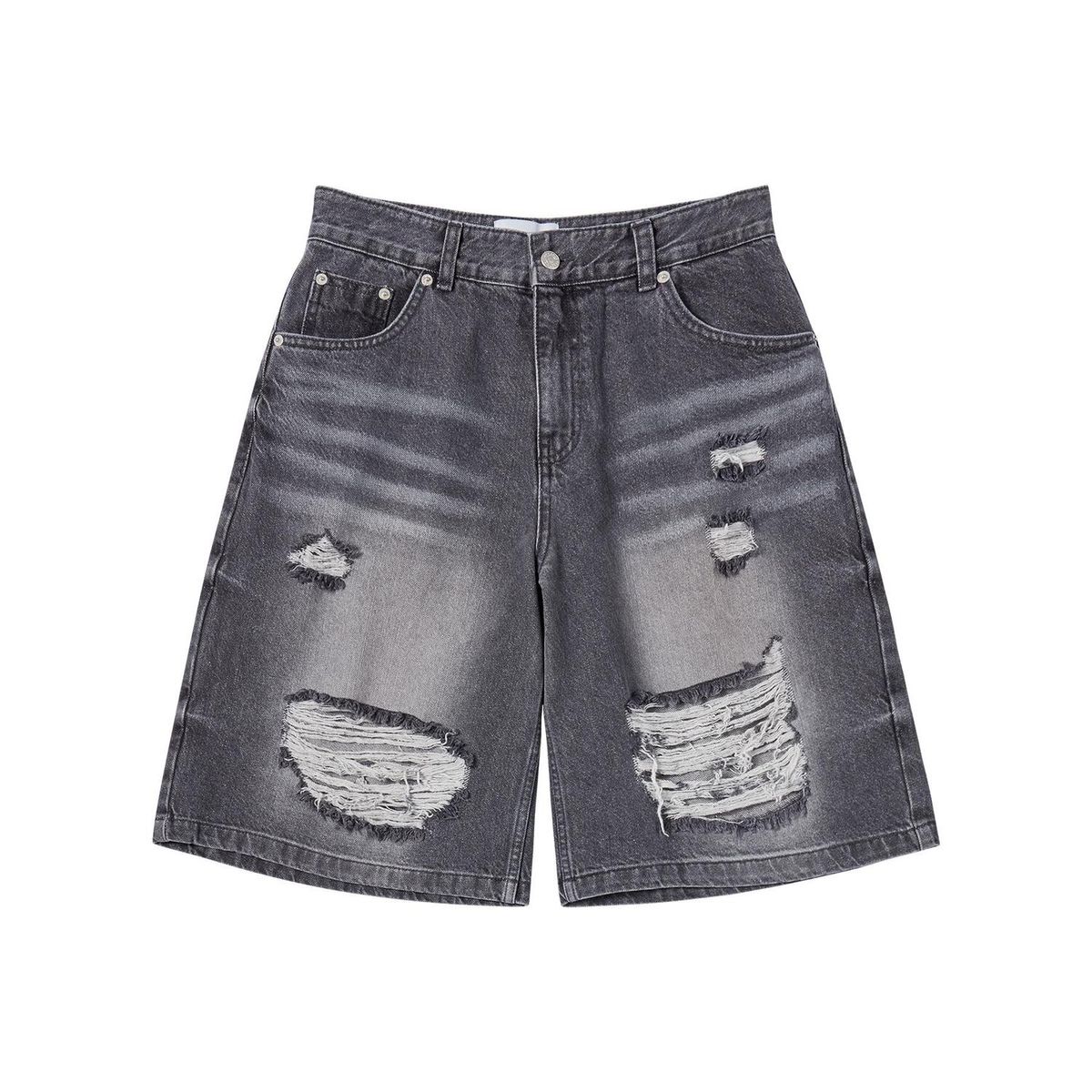 아크메드라비(ACME DE LA VIE) HEM LINE DESTROYED DENIM SHORT PANTS (2COLOR)