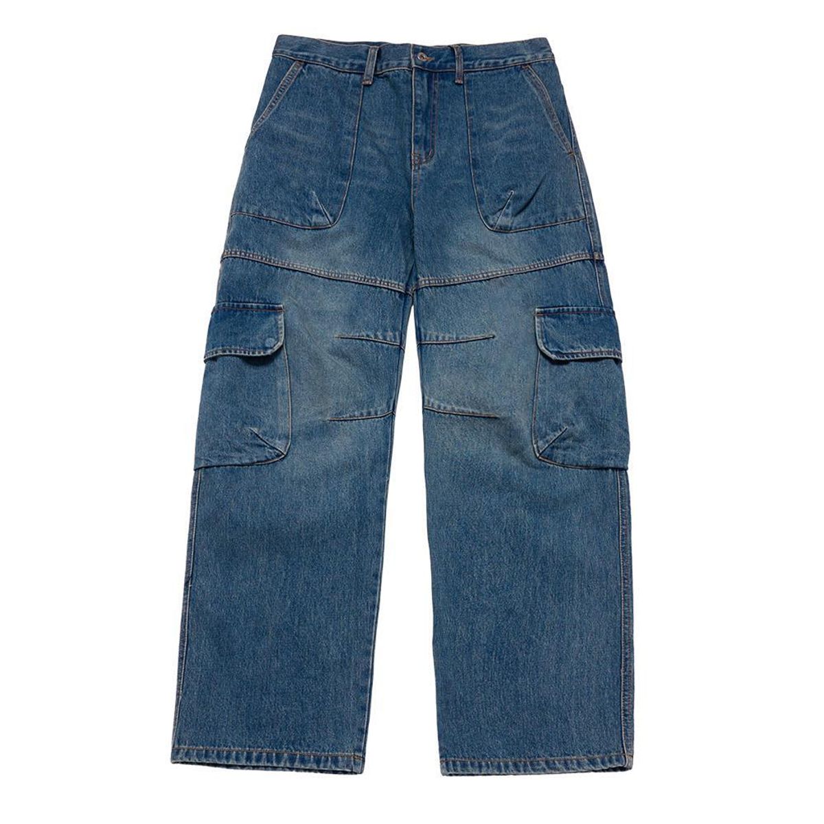 아크메드라비(ACME DE LA VIE) WIDE DENIM FATIGUE CARGO PANTS (2COLOR)