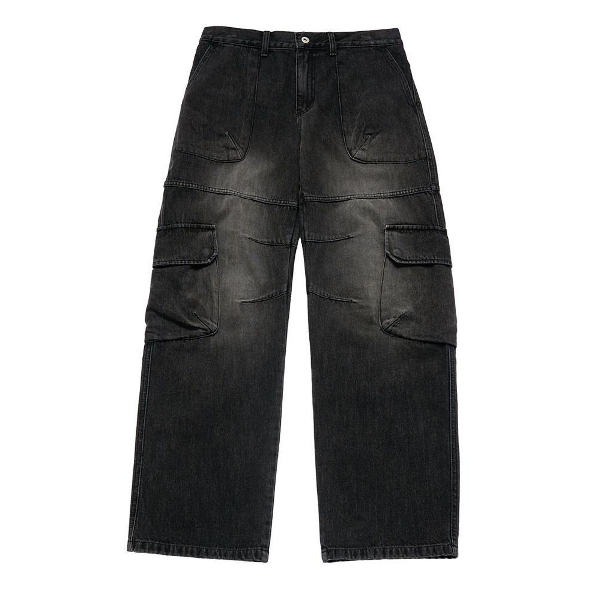 아크메드라비(ACME DE LA VIE) WIDE DENIM FATIGUE CARGO PANTS (2COLOR)