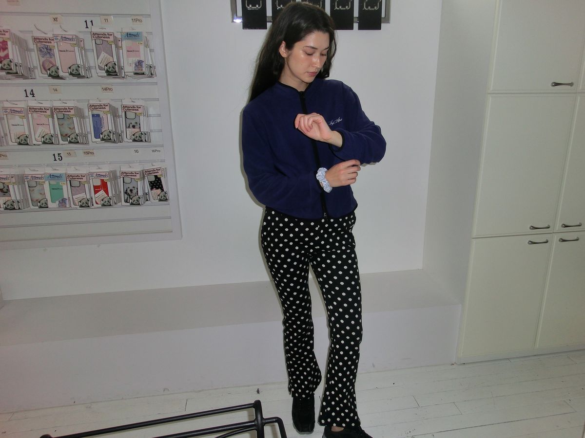 어텐즈(ATTENDS) Every day cozy fleece jacket (Indigo)
