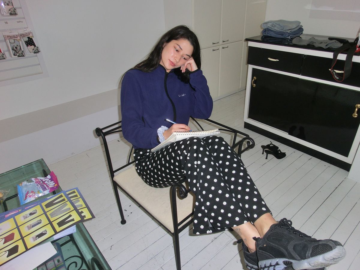 어텐즈(ATTENDS) Every day cozy fleece jacket (Indigo)