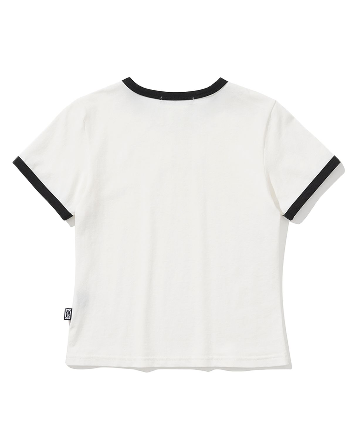 낫포너드(NOT4NERD) W Tiny Flying Horned Tiger Ringer T-Shirts - Ivory