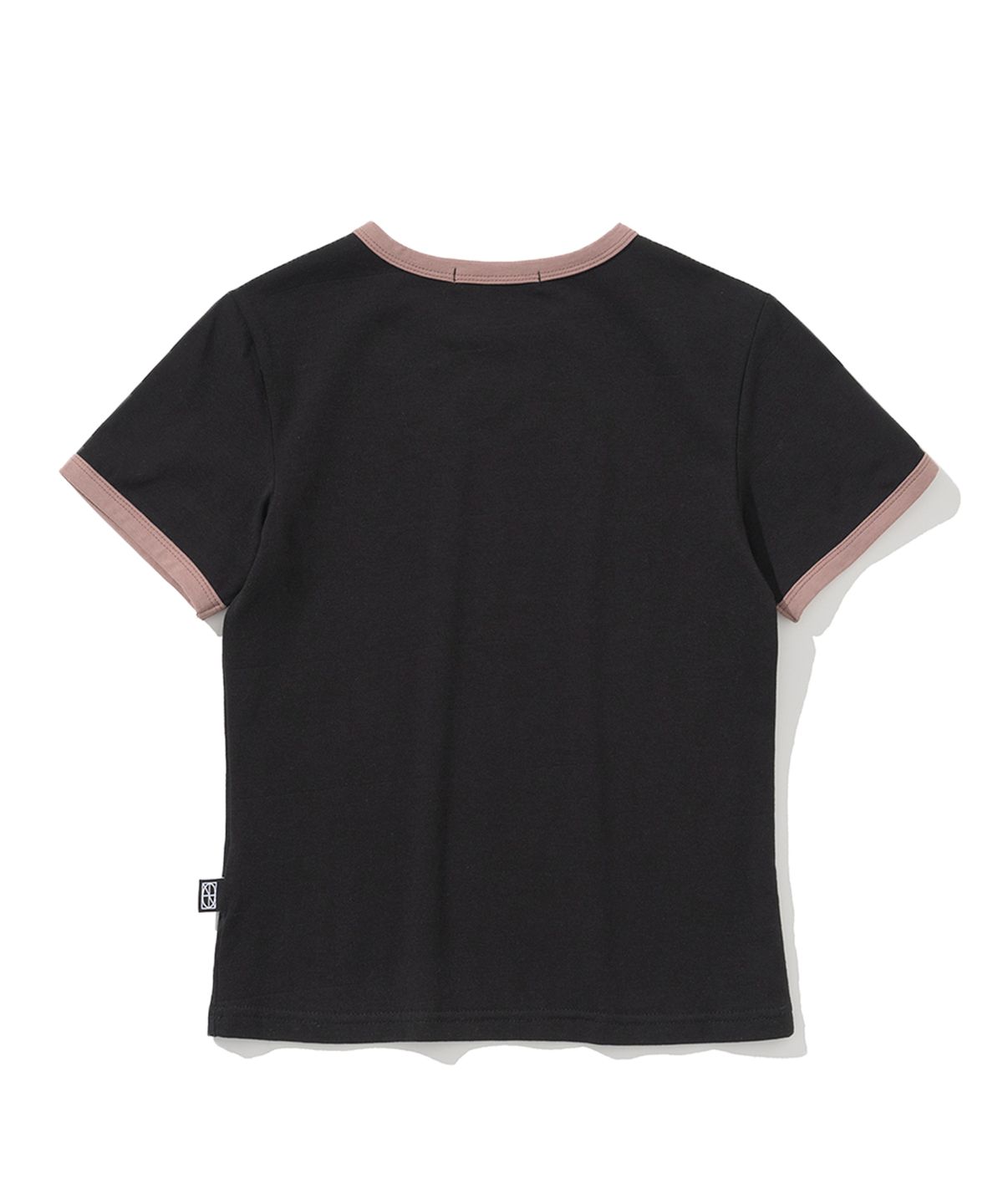 낫포너드(NOT4NERD) W Tiny Flying Horned Tiger Ringer T-Shirts - Black