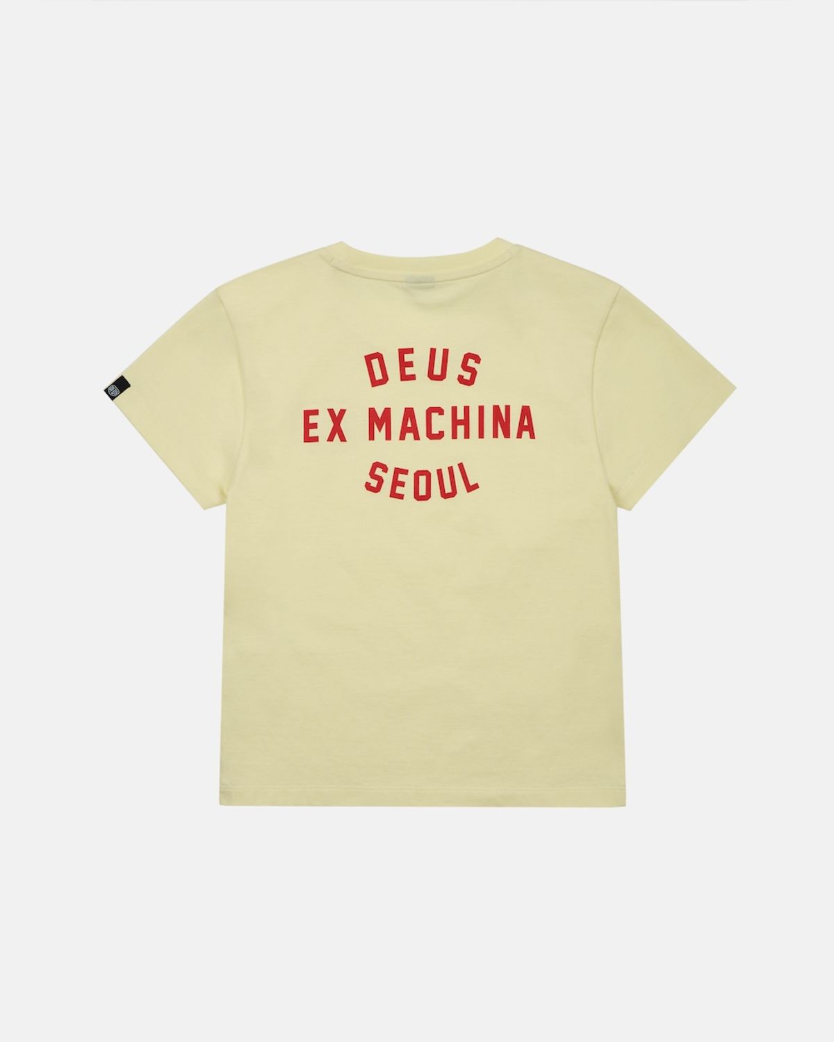 데우스 엑스 마키나(DEUS EX MACHINA) W. Seoul College Address Crop Tee_L/Yellow