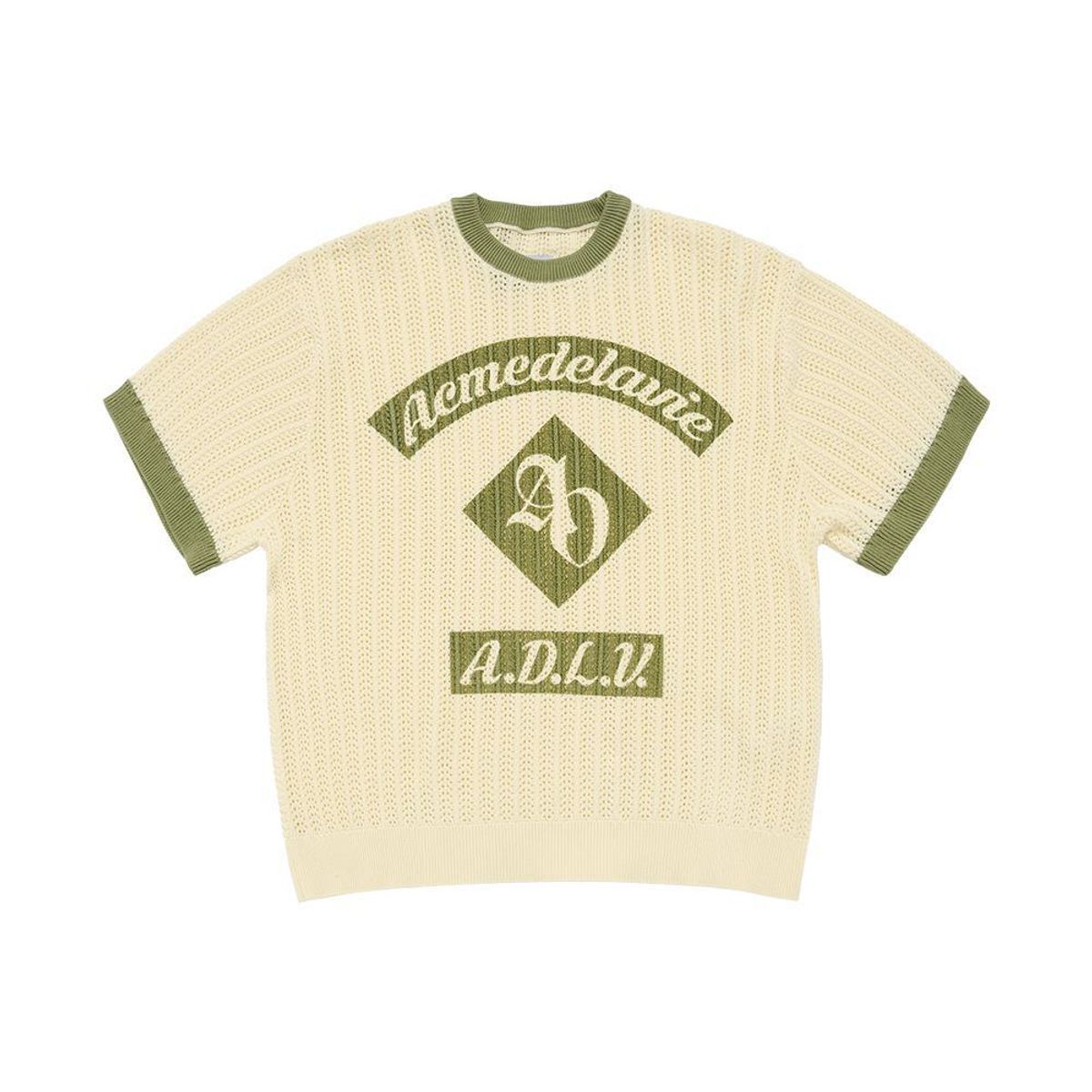아크메드라비(ACME DE LA VIE) ARTWORK RINGER SHORT SLEEVE KNIT (3COLOR)