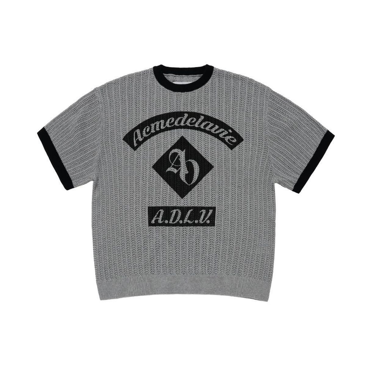 아크메드라비(ACME DE LA VIE) ARTWORK RINGER SHORT SLEEVE KNIT (3COLOR)
